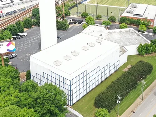 Single-ply membrane commercial roof